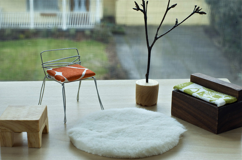 making dolls house furniture from junk