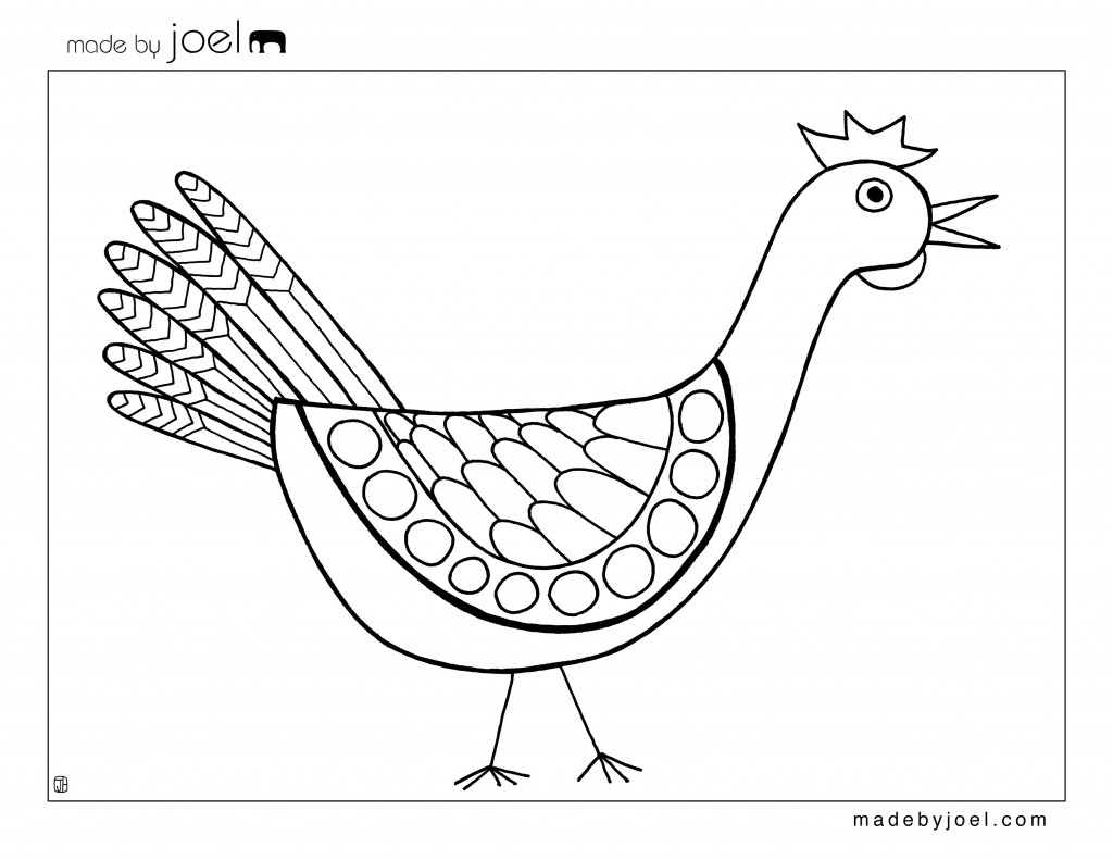 Chicken Coloring Pages Printable
