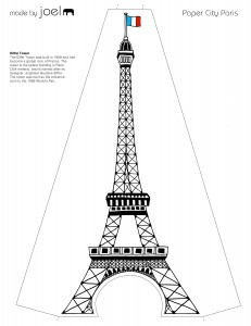 Eiffel Tower Coloring Pictures Paris on Paper City Paris Eiffel Tower Template   Made By Joel