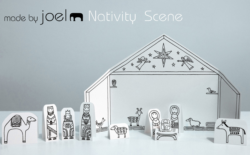 Paper City Nativity Scene Made By Joel