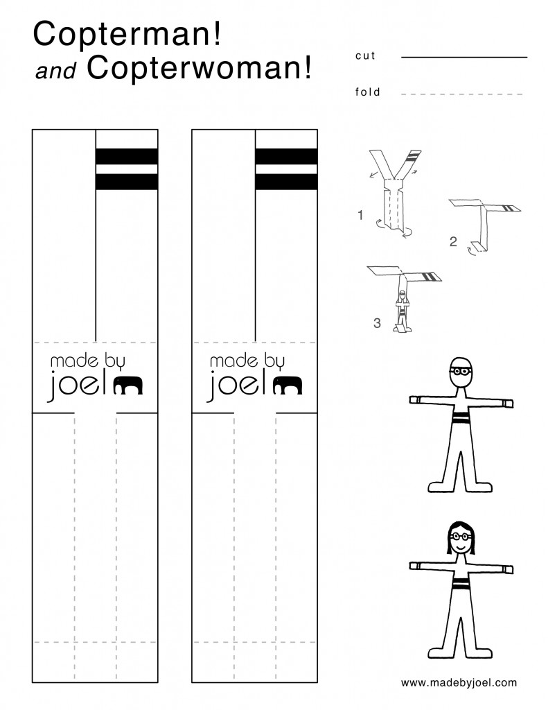 how to make a paper helicopter step by step