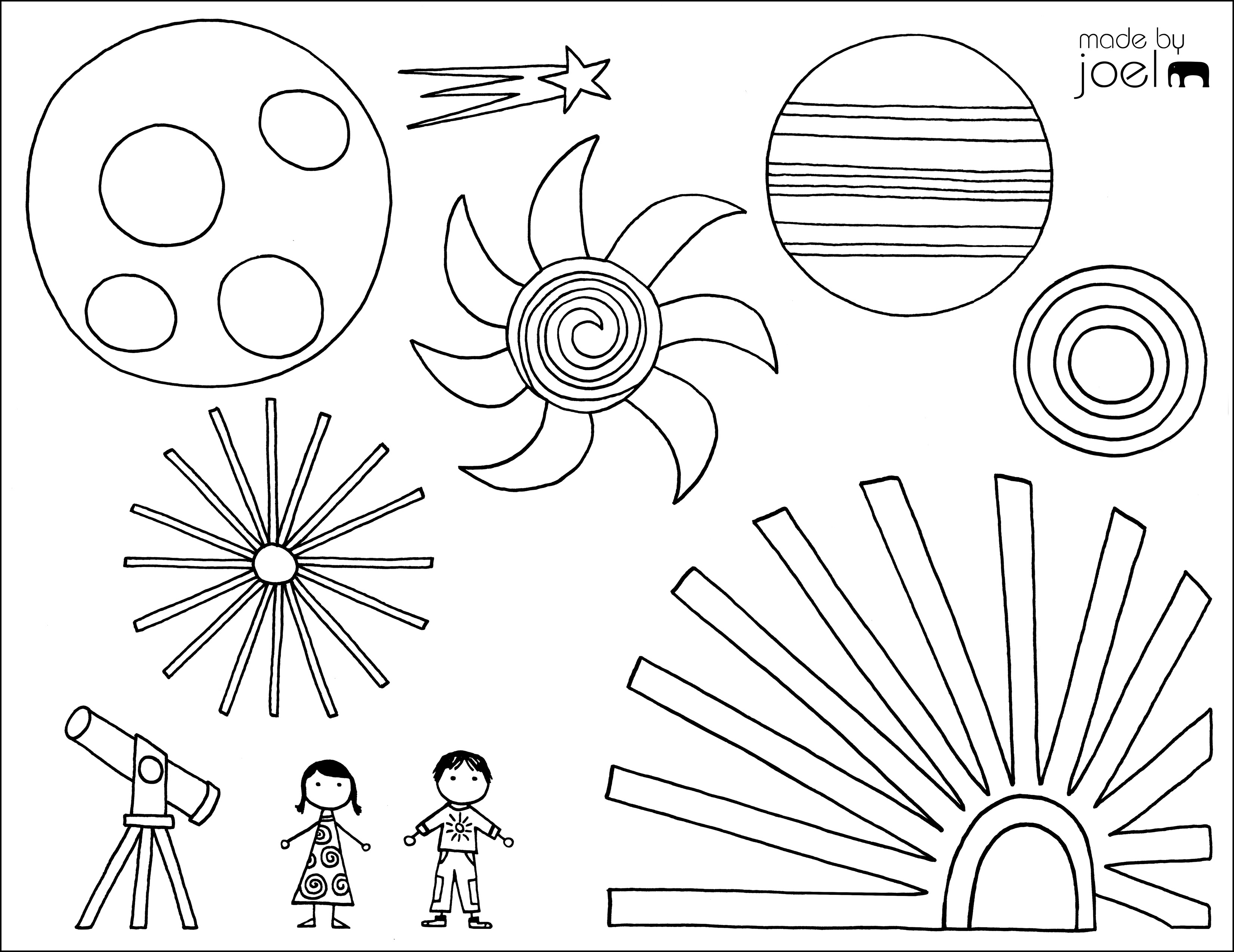 Made by Joel Coloring Sheet Kids Craft for Lori Henriques Music Video –  Made by Joel