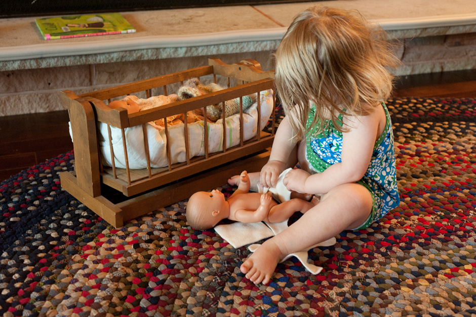 DIY Baby Doll Diaper with fabric poo Made by Joel