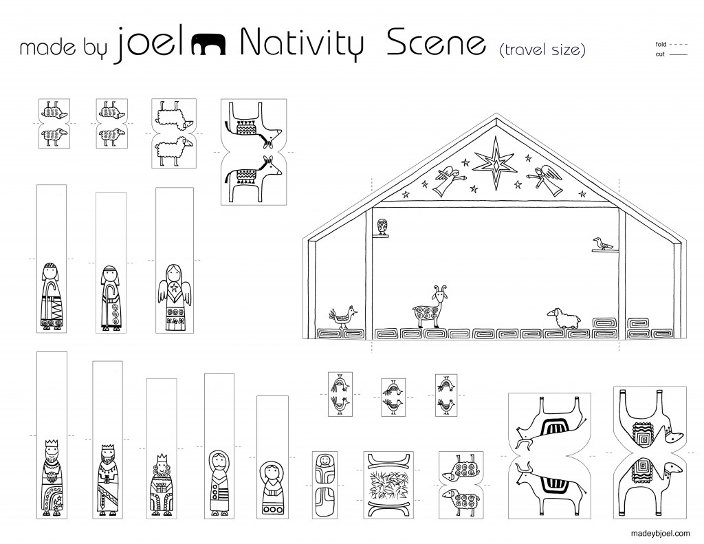 Nativity Template To Cut Out