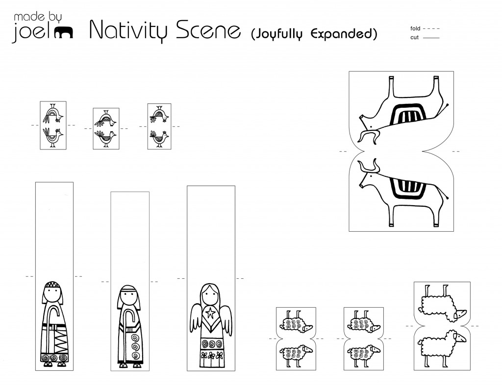 nativity scene printables