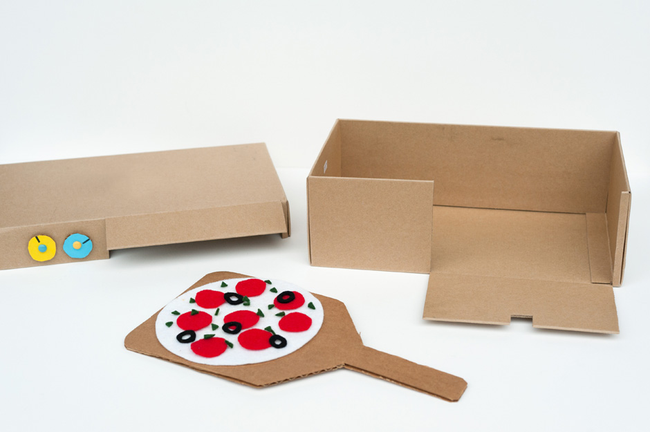 Make a Cardboard Box Pizza Oven - The Activity Mom